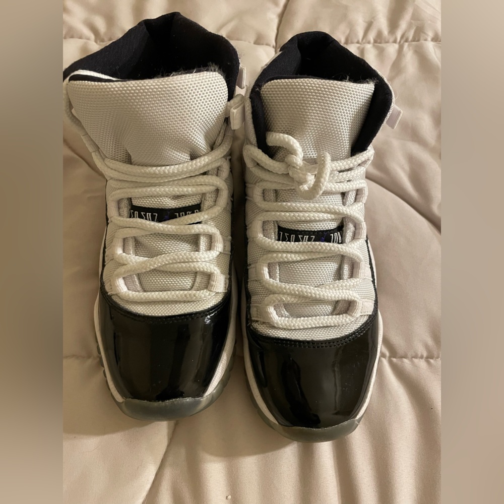 Jordan Kids Black and White Sneakers